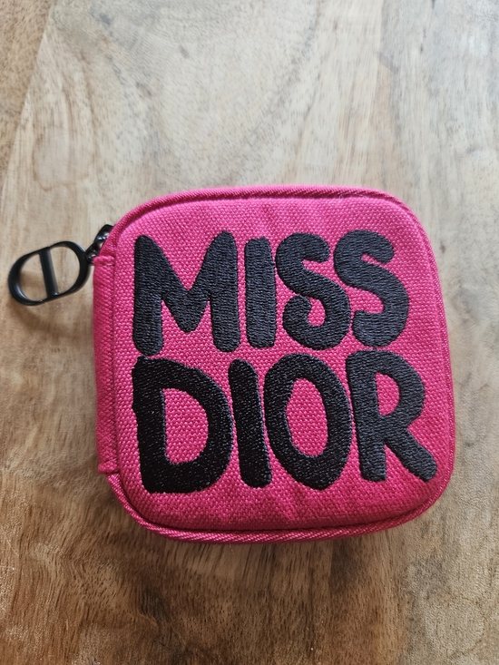 Dior Handbags - Dior Hot Pink 'MISS DIOR' Square Zip Pouch